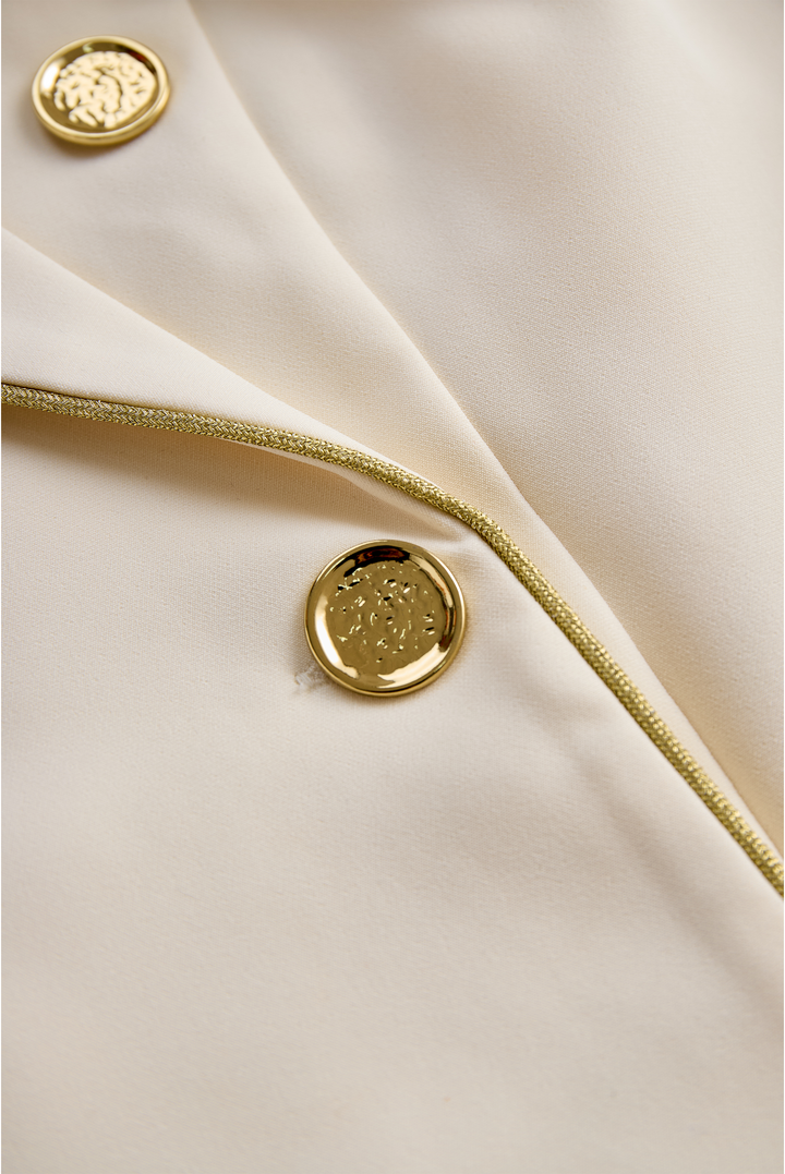 Maeve | White Sleeveless Blazer