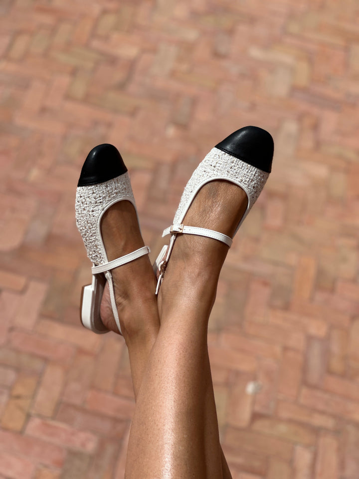 Maria™ | Tweed Slingbacks