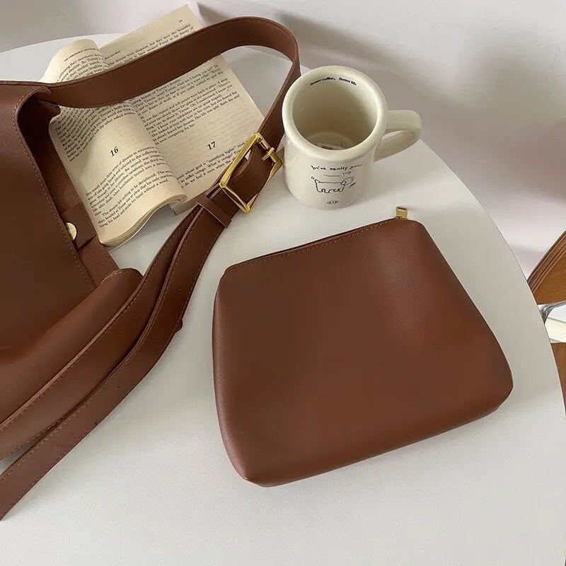 Flair. – Elegant leather shoulder bag