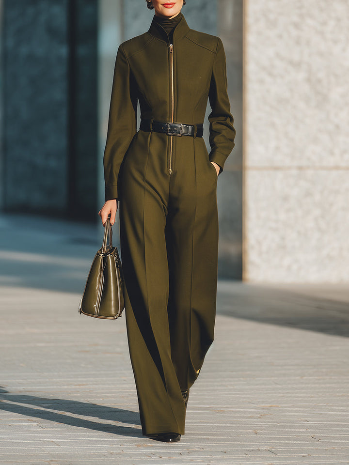 Chloë | Tailored Belted Jumpsuit
