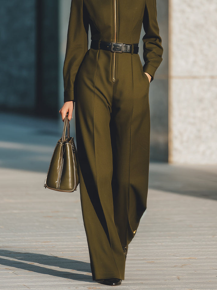 Chloë | Tailored Belted Jumpsuit