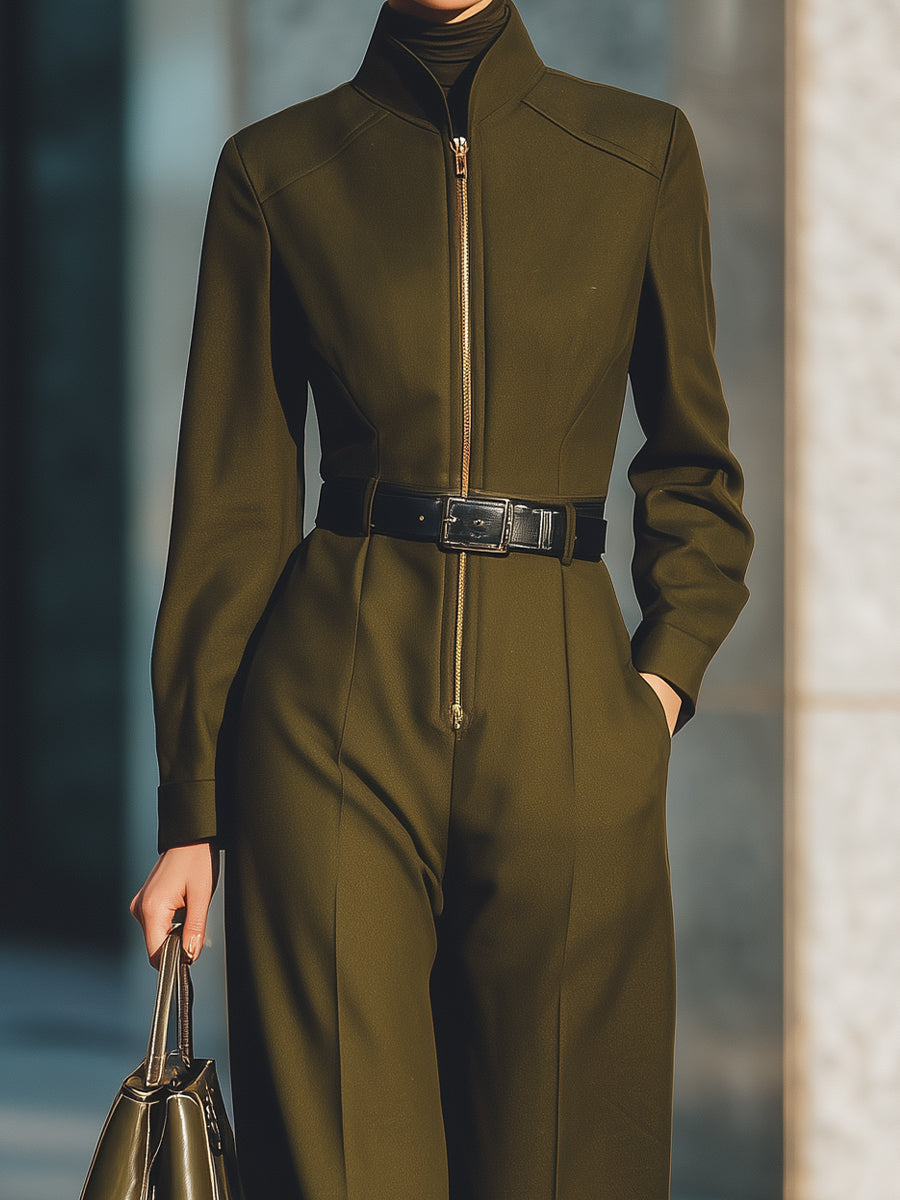 Chloë | Tailored Belted Jumpsuit