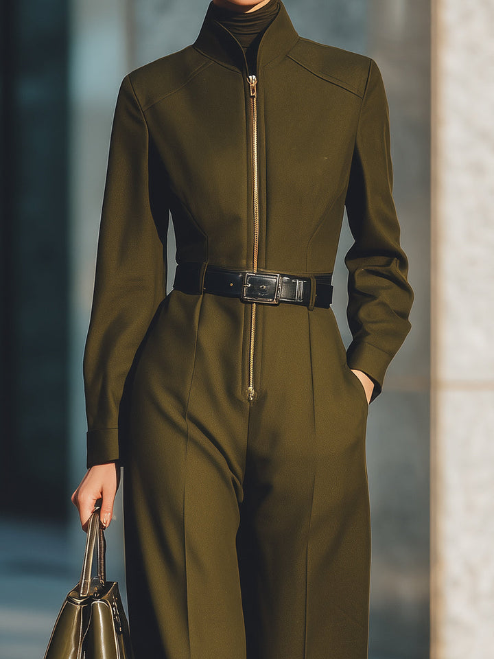 Chloë | Tailored Belted Jumpsuit