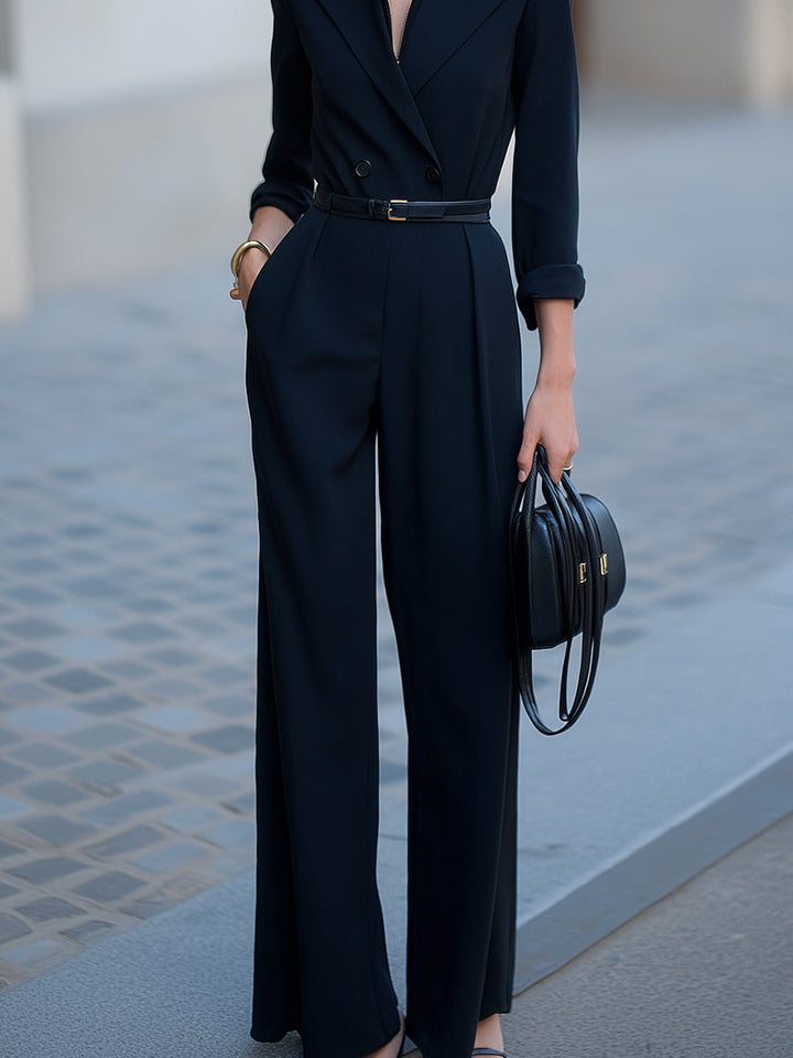 Zara | Double-Breasted Belted Jumpsuit