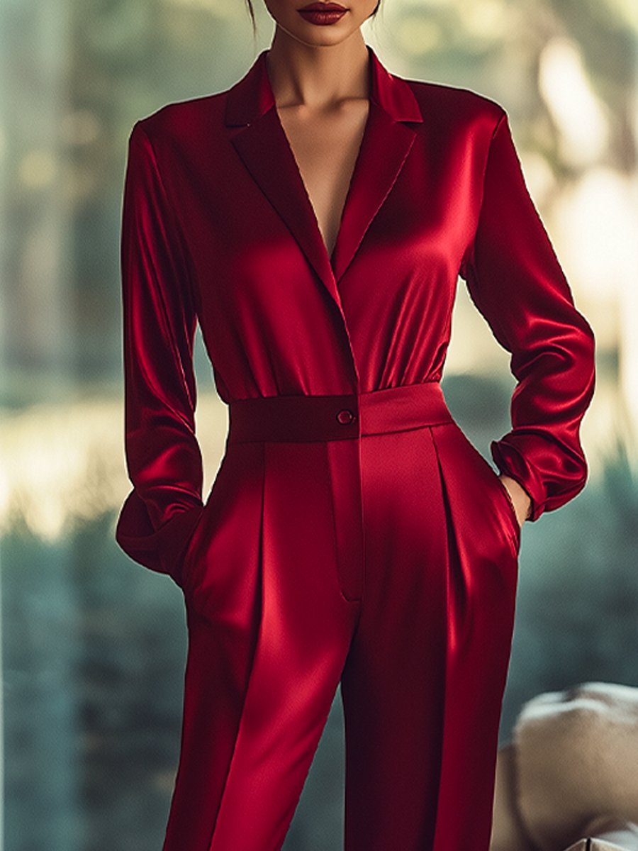 Chloë | Luxurious  Satin Jumpsuit